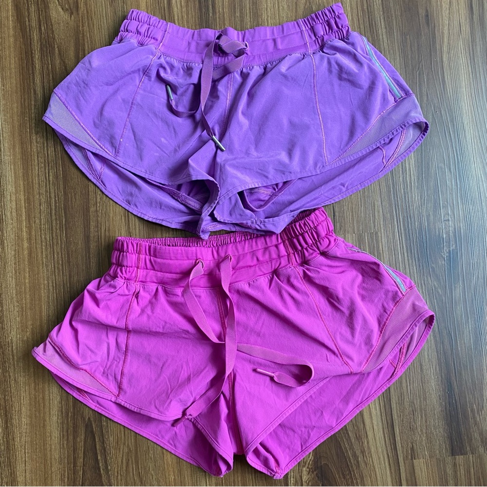 Lululemon Hotty Hot short, low-rise, lined, size 4